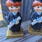 Pair of GOEBEL REDHEAD BACHELOR DEGREE FIGURINES (BOY GRADUATE) 5"H WEST GERMANY