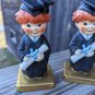 Pair of GOEBEL REDHEAD BACHELOR DEGREE FIGURINES (BOY GRADUATE) 5"H WEST GERMANY