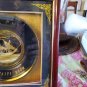 Kuwaiti Boom, Small Plate, Gold on black, Shadow Boxed