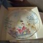 CRYSTAL CLEAR STUDIOS SLIEGH BELLS PLATTER/HAND PAINTED 14" 1991 JAPAN