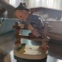 Figurine "RETREAT TO SAFETY"  Goebel 201/1 TMK 4 Boy On Fence with Frog