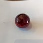 Unique Red Faceted Glass Sphere About 1.5" Diameter