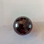 Unique Red Faceted Glass Sphere About 1.5" Diameter