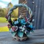 Vintage Capodimonte Flower Basket Mollica Italy