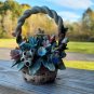 Vintage Capodimonte Flower Basket Mollica Italy