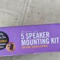 OmniMount AB2-HTS 5 Speaker Mounting Kit Speakers Black