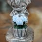 Vtg 1975 Hallmark Figurine fine pewter Springtime Joy Girl Smelling Tulips