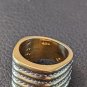 Stamped 925 Wide Band Waves Ring Size 7  0.51 oz tw