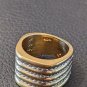 Stamped 925 Wide Band Waves Ring Size 7  0.51 oz tw