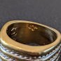 Stamped 925 Wide Band Waves Ring Size 7  0.51 oz tw