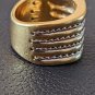 Stamped 925 Wide Band Waves Ring Size 7  0.51 oz tw