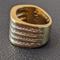 Stamped 925 Wide Band Waves Ring Size 7  0.51 oz tw