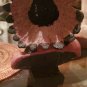 Ceramic Bisque Native American Indian Chief Bust with bull horns 5.5" by 4"