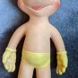 Vintage 50s MICKEY MOUSE Disney Rubber Plastic Squishy Bath Tub  Doll  10.50"