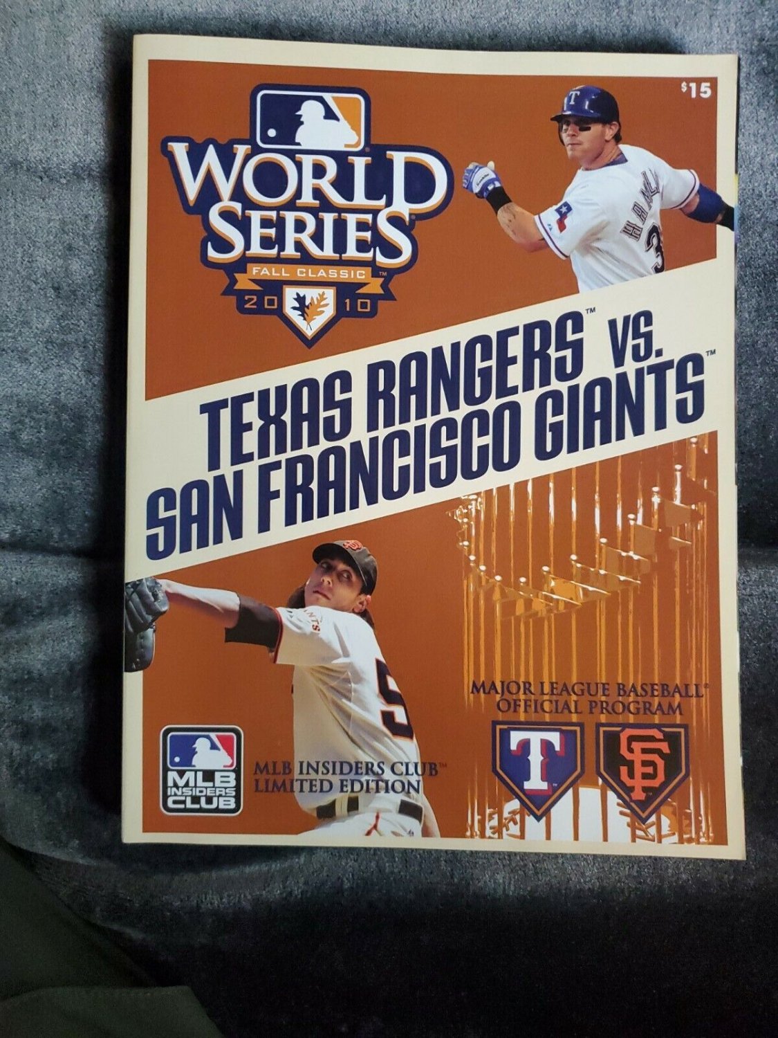 2010 World Series Program: Texas Rangers vs San Francisco Giants