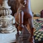Vintage Solid Wood Carved Horse About 9" Tall By 5" Wide
