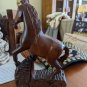 Vintage Solid Wood Carved Horse About 9" Tall By 5" Wide