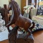 Vintage Solid Wood Carved Horse About 9" Tall By 5" Wide