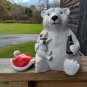 Vintage 1998 Coca-Cola Christmas Santa Polar Bear Cookie Jar Collectors Holiday&Acirc;&nbsp;