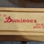 Brass Spinner Dominoes Double Six Set of 28 Vintage made in Taiwan