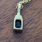 Classic Emerald Cut Blueish Tanzanite CZ Pendant
