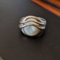 925 Sterling Silver White Opal Ring Size 7