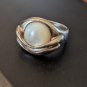925 Sterling Silver White Opal Ring Size 7