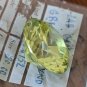 Lab Canary Green Diamond Round Polished Stone 52.00 cts
