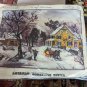 Vintage Needlework Currier & Ives American Homestead Winter Kit 2412