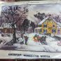 Vintage Needlework Currier & Ives American Homestead Winter Kit 2412