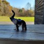 NNK Bone China Black Elephant Figurine Made In Japan