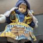 Collectible 5.5" Vintage Soft Body Doll Porcelain Face Twine Braids