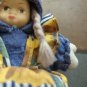 Collectible 5.5" Vintage Soft Body Doll Porcelain Face Twine Braids