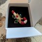 Vintage 1988 Avon Holiday Candy Cane Pin Brooch - New in Box - 1.75" T x 1.25" W