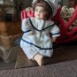 Vintage Porcelain Doll  Baby girl in Sailor Suit