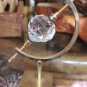 Facated Glass Crystal Ball In Unique Metal Display