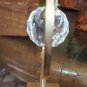 Facated Glass Crystal Ball In Unique Metal Display