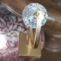 Facated Glass Crystal Ball In Unique Metal Display