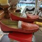 Talbots Ashton 3 Orange Ginger Leather Shoes Size 7M
