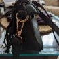 Small Leather Black Ladies Purse With W Insignia