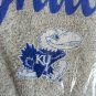 Press box Kansas Jayhawks Oatmeal Comfy Terry Crew Sweatshirt Large new w tags