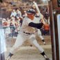 Vintage Mickey Mantle Wood Plaque With Mickey Mantle 1987 Topps Nestle #17 card