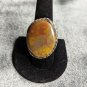 True Vintage Large Jasper Silver Ring Size 7.5