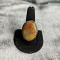 True Vintage Large Jasper Silver Ring Size 7.5