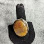 True Vintage Large Jasper Silver Ring Size 7.5