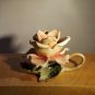 Capodimonte Flower Single Candle Holder Set Of Two