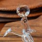 Glass Seal With Faceted Crystal Ball Ornament