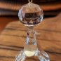 Glass Seal With Faceted Crystal Ball Ornament