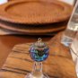 Glass Seal With Faceted Crystal Ball Ornament