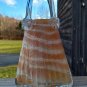 Vintage Hand Blown Glass Purse Vase